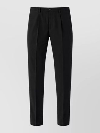 Dolce & Gabbana pleated front trousers elastic waist belt loops
