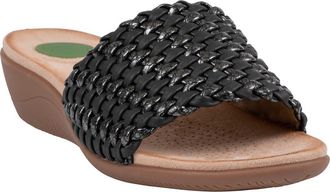 Good Choice Shoes Atenes Woven Slide Sandal in Black at Nordstrom Rack, Size 8.5