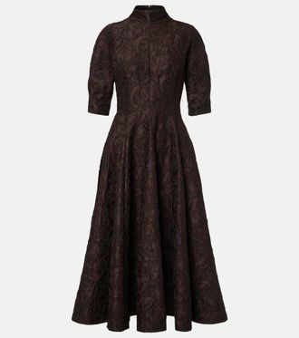Emilia Wickstead Vestido midi Quinley de cloqu&eacute;