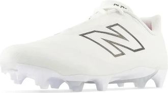 New Balance BurnX4 BURNLW4 White Black Molded Lacrosse Cleats TF9283