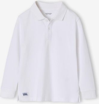 Vertbaudet Poloshirts mit langen &Auml;rmeln wei&szlig;