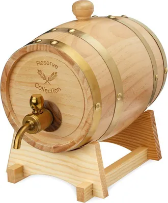 Foster & Rye Whiskey Barrel Drink Dispenser