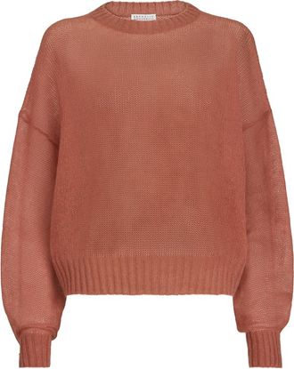 Brunello Cucinelli Mohair and wool sweater in Orange at Nordstrom, Size Xx-Large Eu
