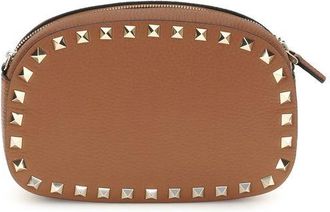 Valentino Garavani Bruine Kalfskleren Bos Taurus Schoudertas