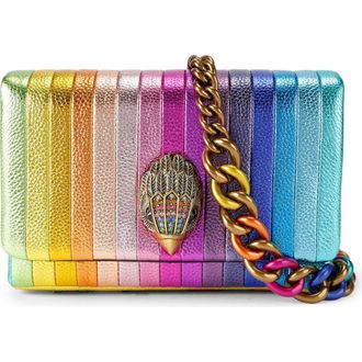 Kurt Geiger Mini Kensington Leather Crossbody Bag in Rainbow at Nordstrom Rack