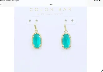 Kendra Scott Lee Drop Earrings In London Blue Glass