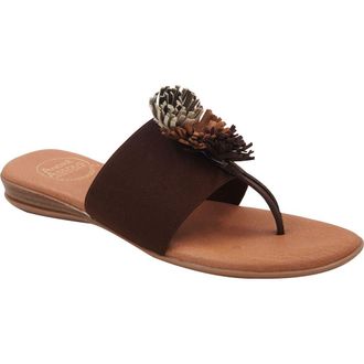 Andr&eacute; Assous Novalee Featherweights Sandal in Espresso Multi at Nordstrom Rack, Size 11