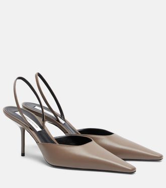 Victoria Beckham Sloan leather slingback pumps