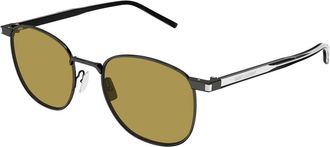 Saint Laurent SL 747 Asian Fit 009 Mens Sunglasses Silver Size 53 - Free RX Lenses - Free RX Lenses