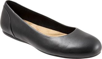 Softwalk Sonoma S1862-001 Ballet Flat WomensBlack Leather Round Toe RHS7003