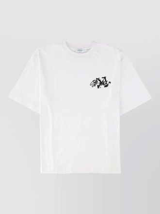 Off-white cotton logo t-shirt