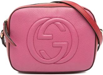 Gucci 2016-2025 Small Bicolor Leather Soho Disco crossbody bag - Pink