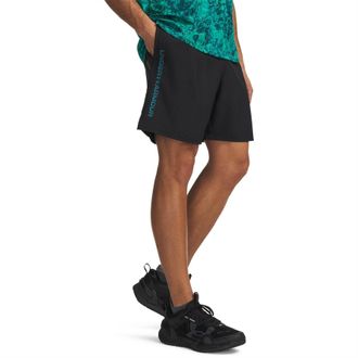 Under Armour Heren Vertical Logo Normale Korte Broek (ZWART/BLAUW)