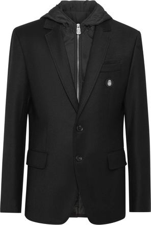 Billionaire Boys Club Travel Hood Blazer - Heren - Blazers - Zwart - L - Wol - Jassen