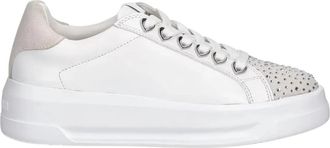 Love Moschino Platform Sneakers - Dames - Sneakers - Wit - 41 EU - Leer - Schoenen