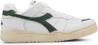 Diadora Gebruikte herensneakers groen logo - Heren - Sneakers - Wit - 46 EU - Su&egrave;de - Schoenen