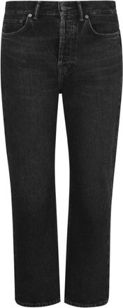 Acne Studios Mece High-Rise Cropped Jeans - Dames - Cropped Jeans - Zwart - W29 L30 - Katoen - Jeans