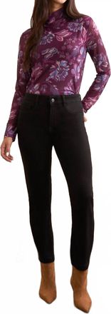 Tribal Audrey Boundless Straight Leg Jeans In Black