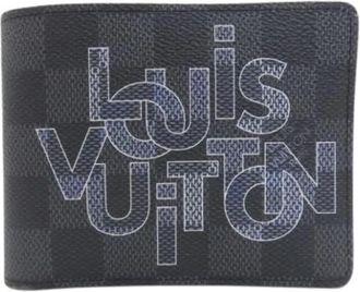 Louis Vuitton Pre-owned Wallets, male, Black, Size: ONE SIZE Pre-owned Damier Graphite Bi-fold Wallet
