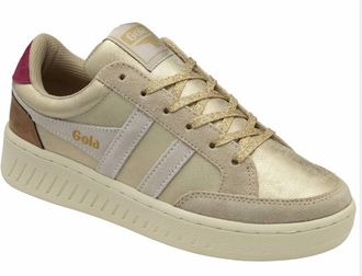 Gola Womens Superslam Blaze Ii Lace-Up Sneakers In Gold/off White/cerise