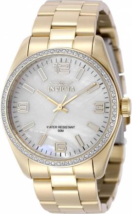 Invicta Specialty Quartz Crystal White Dial Ladies Watch 50131