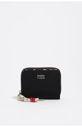 Bimba & Lola Nylon Flap Wallet in Graphite at Nordstrom