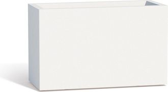 Monacis Monacis - Jardinera Rectangular De Resina 80x35 Cm Mod. Flowerpot Blanco