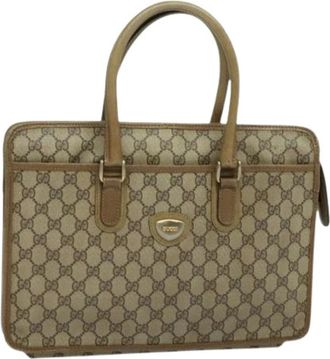 Gucci Pre-owned Handbags, female, Beige, Size: ONE SIZE Pre-owned Leather handbags