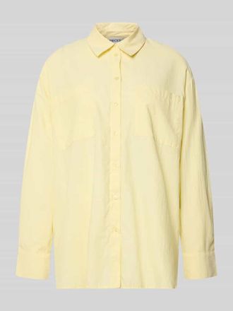 Pieces Loose Fit Hemdbluse mit Baumwoll-Anteil Modell MELIA in Hellgelb, Gr&ouml;&szlig;e XL