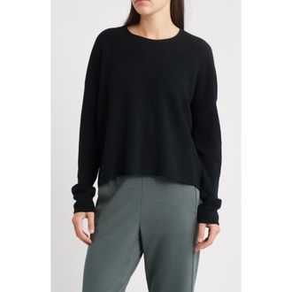 Eileen Fisher Crewneck Wool Sweater in Black at Nordstrom Rack, Size X-Large