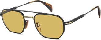Eyewear by David Beckham Piloten Zonnebril - Heren - Zonnebrillen - Zwart - 52 MM - Accessoires