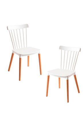 Regalos Miguel Packs Sillas Comedor - Pack 2 Sillas Leka - Blanco