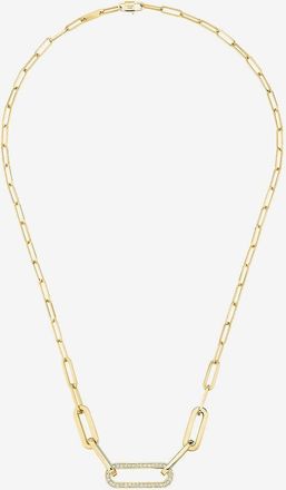 Dinh Van Halskette aus Gelbgold und Diamanten Maillon L