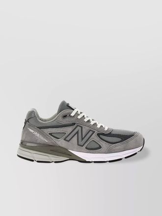 New Balance reflective mesh suede sneakers accents