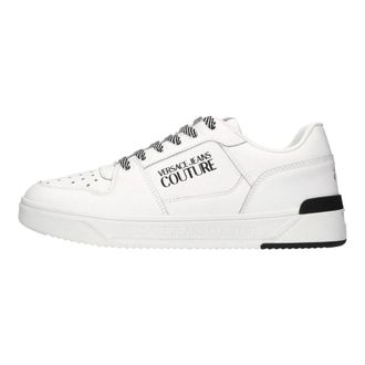 Versace Jeans Couture Schoenen, Heren, Wit, 43 EU, Leer, Ecopelle Sneakers