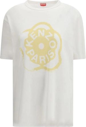Kenzo Klassiek T-shirt met ronde hals van katoen - Dames - T-shirts - Wit - S - Katoen - Tops