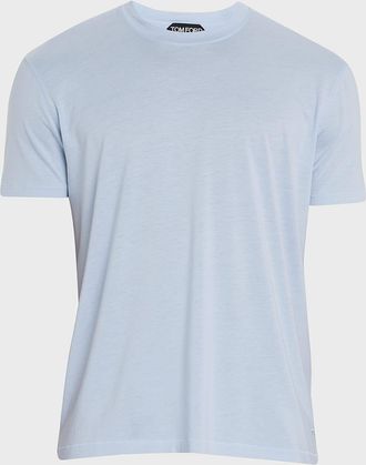 Tom Ford Mens Lyocell-Cotton Crewneck T-Shirt