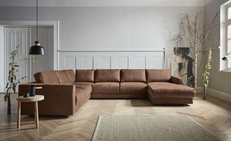 ANDAS Wohnlandschaft »Hobro U-Form« in 3 Bezugsqualitäten in vielen Farben, Design by Morten Georgsen