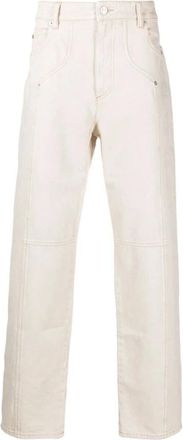 Isabel Marant Heren, Jeans, Beige, Maat: W30 Katoen