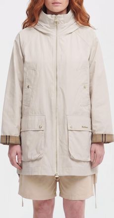 Barbour Parka a vento con cappuccio in misto cotone Barbour