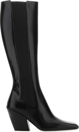 Prada Black Leather Boots