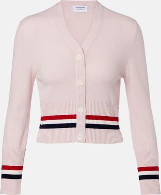 Thom Browne Cardigan cropped in cashmere