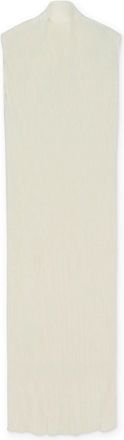 Helmut Lang Cream Long Sleeveless Dress
