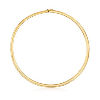 Ross-Simons Italian 6mm 14kt Yellow Gold Omega Necklace