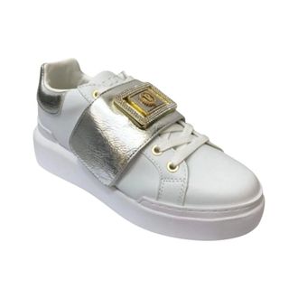 Pollini Schoenen, Dames, Wit, 36 EU, Leer, Sneakers