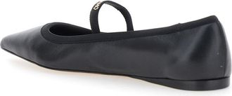 Ferragamo Pointed Leather Ballet Flat - Black
