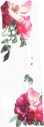 Alice & Olivia Nina Midi Jurk - Dames - Feestkleedjes - Wit - 2XS - Polyester - Kleedjes