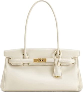 Generic Handbag For Women Tote Bag Shoulder, Compatible For Work Daily Commuting(White)