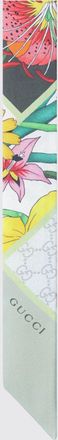 Gucci Bandeau Gucci in seta con motivo floreale