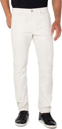 Liverpool Kingston Modern Straight Leg Twill Pants in Stone at Nordstrom, Size 29 X 30